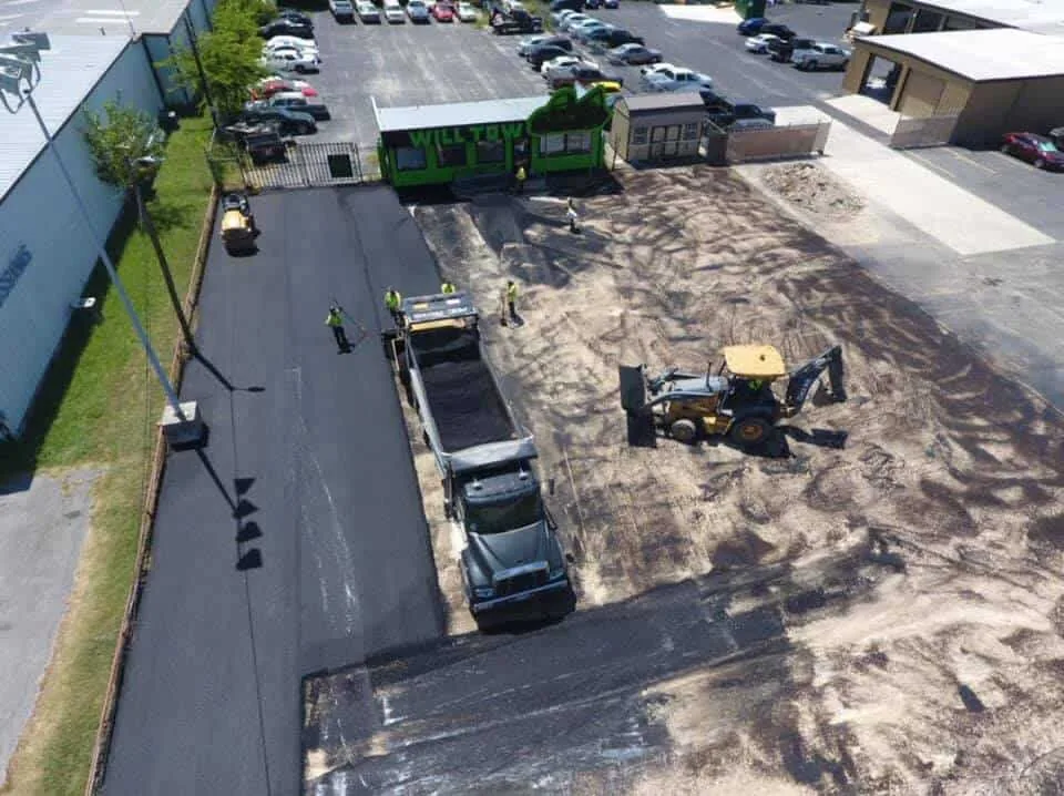 Asphalt overlay installation