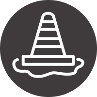 Patching and Pothole repair icon, gray