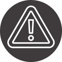 Safety features and warning icon