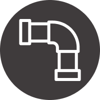 Drainage services icon, gray