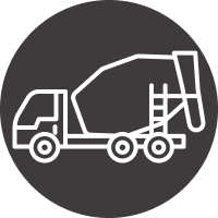 Laying asphalt icon, gray