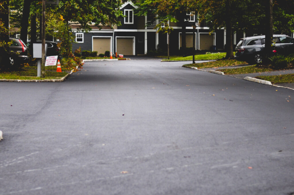 driveway affter being repaved