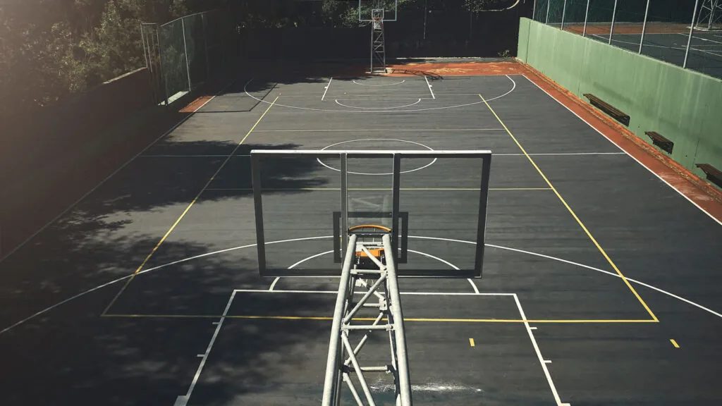 Newly paved Sports Construction