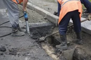 asphalt road paving construction