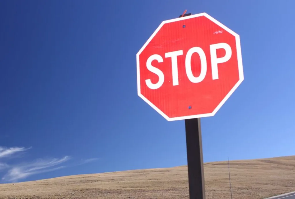 stop sign installed by RDC Paving