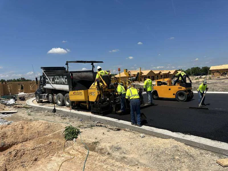Road paving services by RDC Paving near Austin, TX