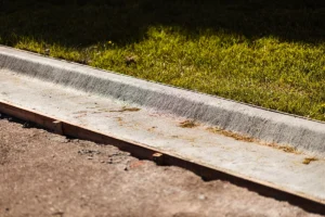 New concrete curbing project