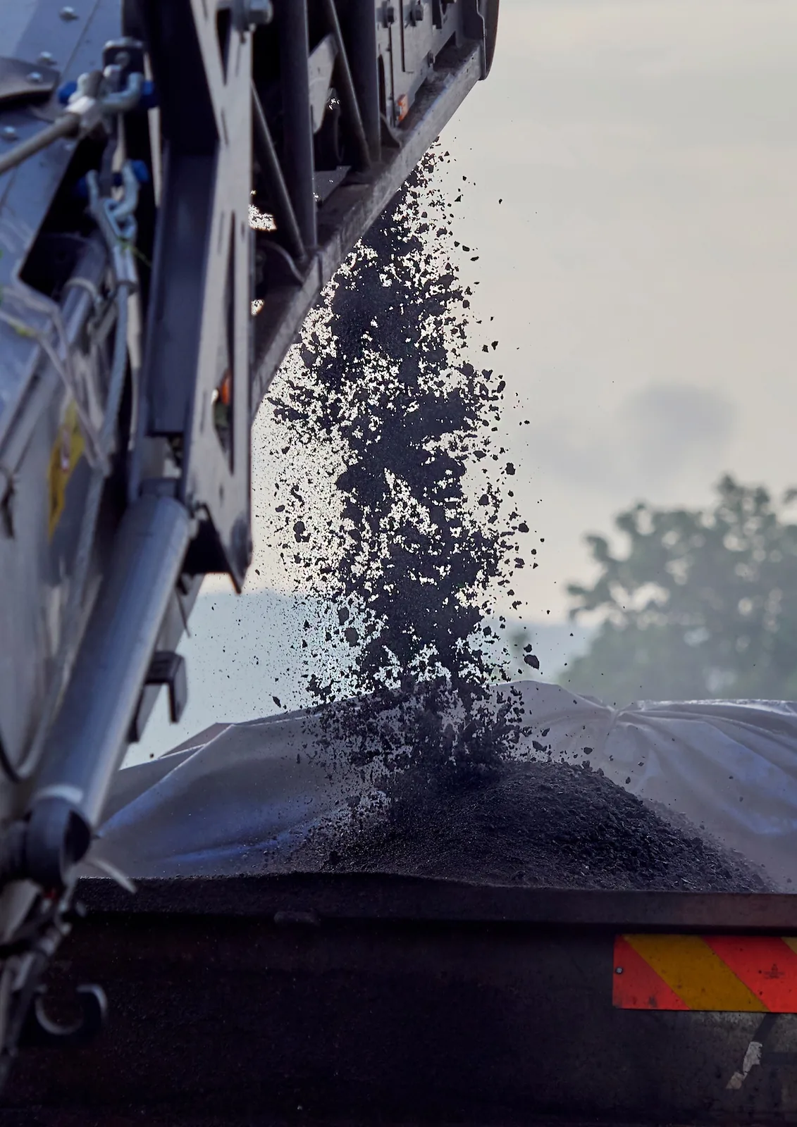 Close up of Asphalt Milling Machine