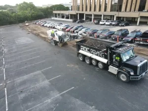 Parking lot milling and reclamation