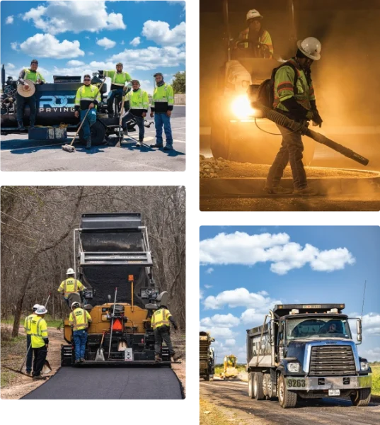 RDC four photo grid, with the team working day and nice to finish the job.