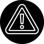 Safety features and warning icon