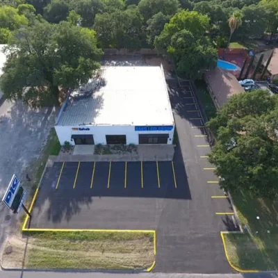 asphalt parking lot striping