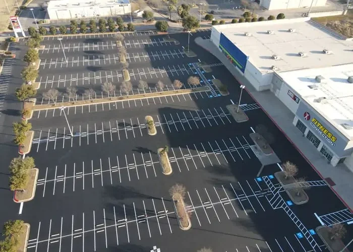 Asphalt striping