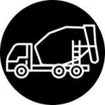 Laying asphalt icon, black