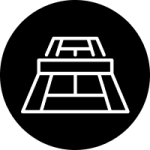 sports lot icon, black